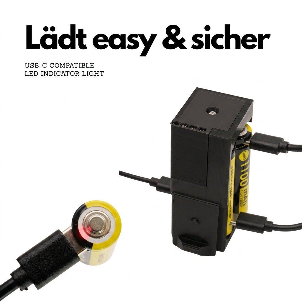 USB-C Ladung mit LED-Statusanzeige