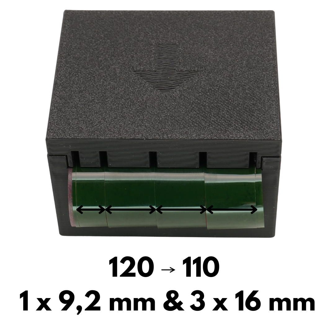 Filmschneider (120/35mm zu 110/Minox) für Pentax Auto 110 & Subminiatur