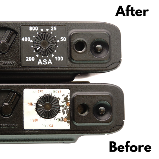 Placa ISO de repuesto (2 piezas) para Minox 35 GT, GL, ML y EL