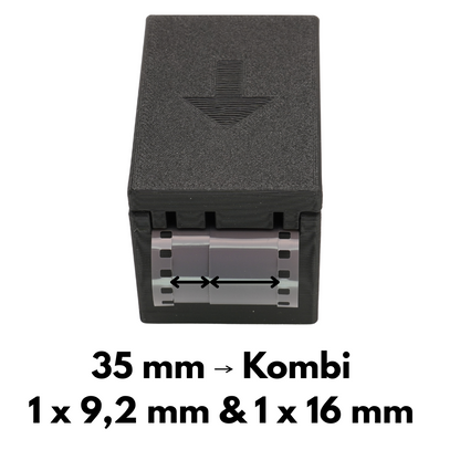 Filmschneider (120/35mm zu 110/Minox) für Pentax Auto 110 & Subminiatur