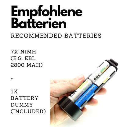 Batteriekorb 7x AA für Metz Mecablitz 76 MZ-5, 70 MZ-5, 50 MZ-5