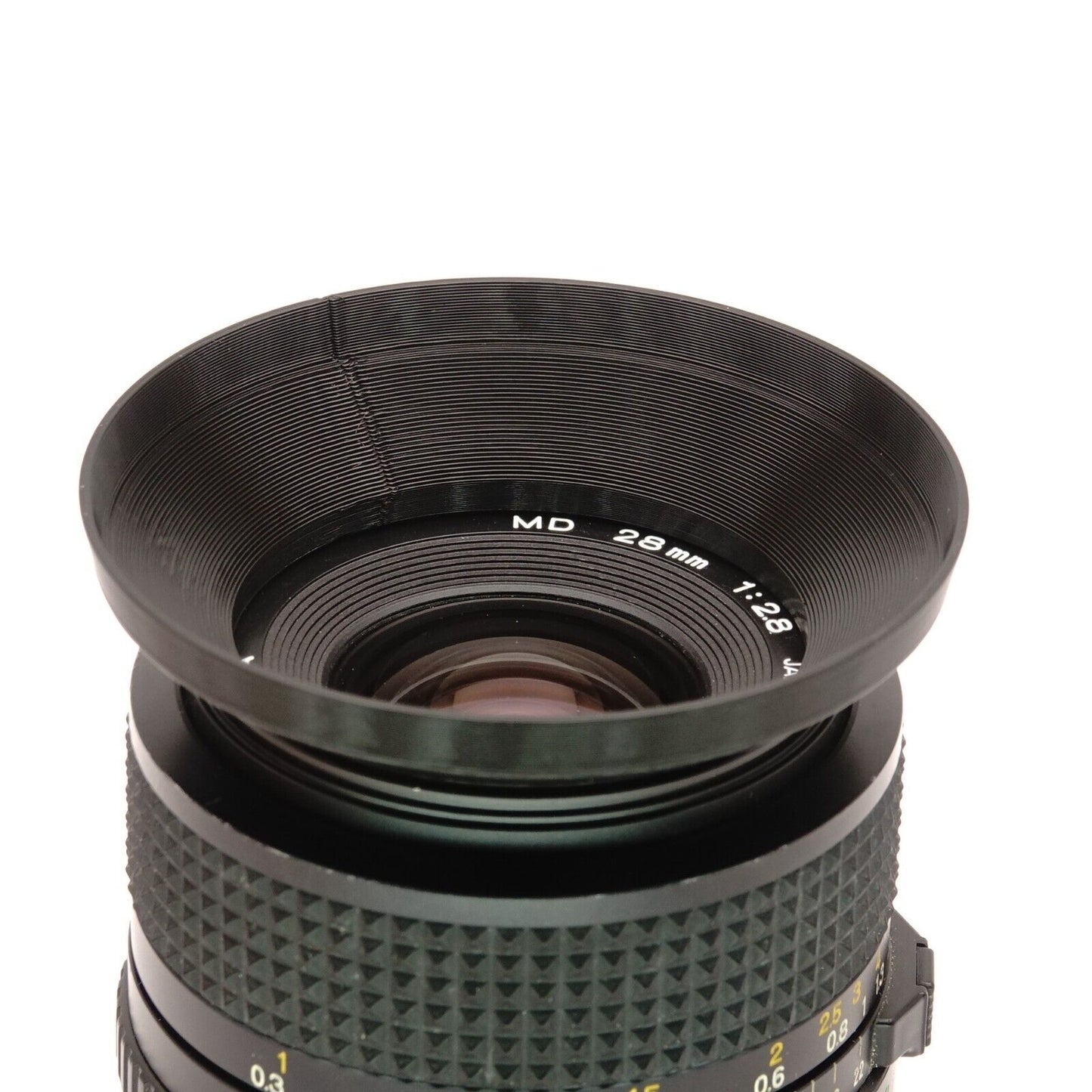 Pare-soleil 28mm pour Minolta MD, Pentax Takumar & Olympus OM (Ø49mm)