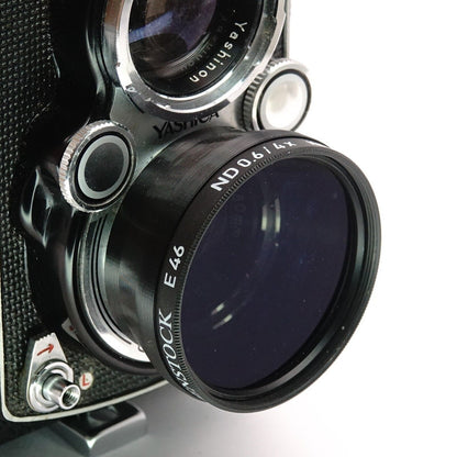 Parasol Bay I y adaptador de filtro para Yashica Mat 124G, Rolleiflex T