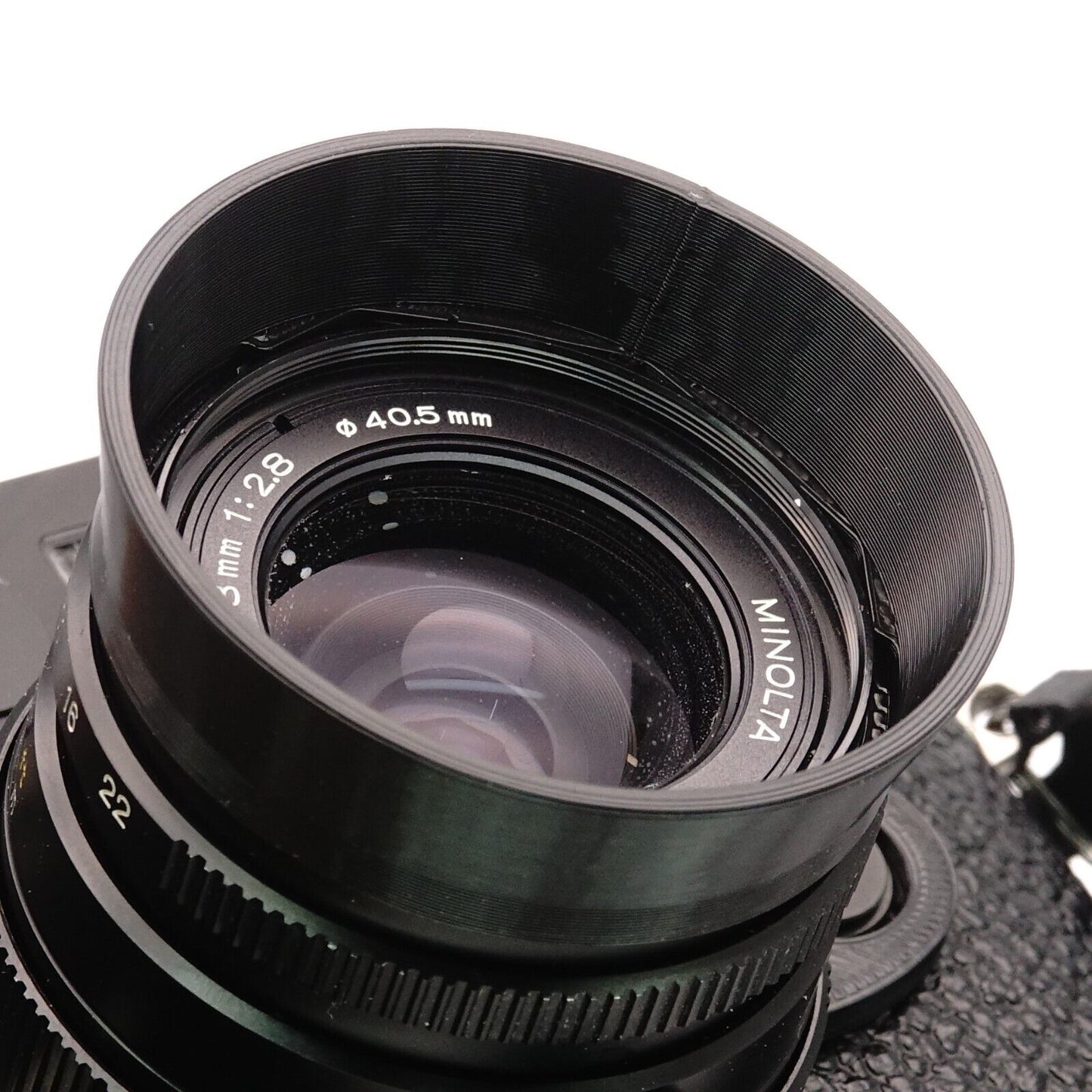 Pare-soleil pour Minolta M-Rokkor 28mm f/2.8 (CL & CLE)