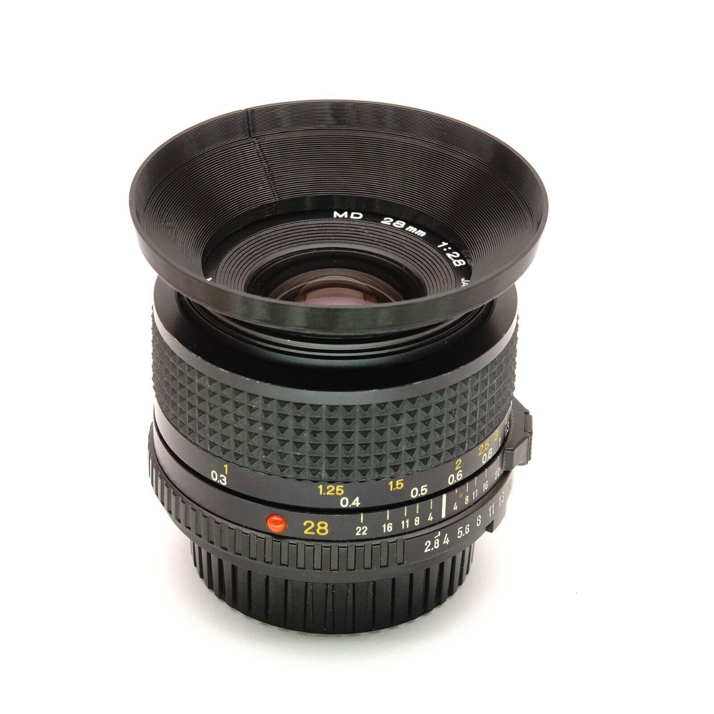 Pare-soleil 28mm pour Minolta MD, Pentax Takumar & Olympus OM (Ø49mm)