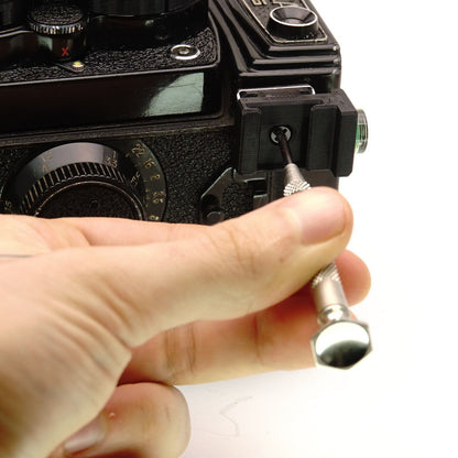 90° spirit level for side accessory shoe for Yashica Mat 124, Rolleiflex & Mamiya RB67