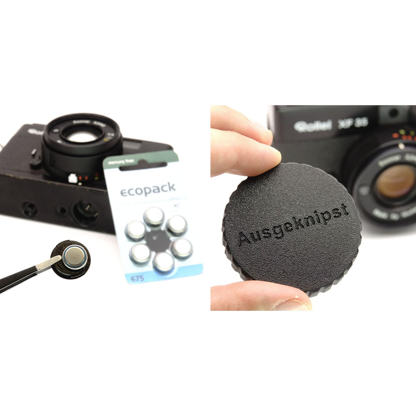 BatteriefachdeckelAdapter675erZinkLuftfuerRolleiXF35