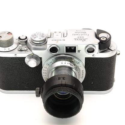 VALOO parasol con control de diafragma para Leica Elmar 5cm f/3.5