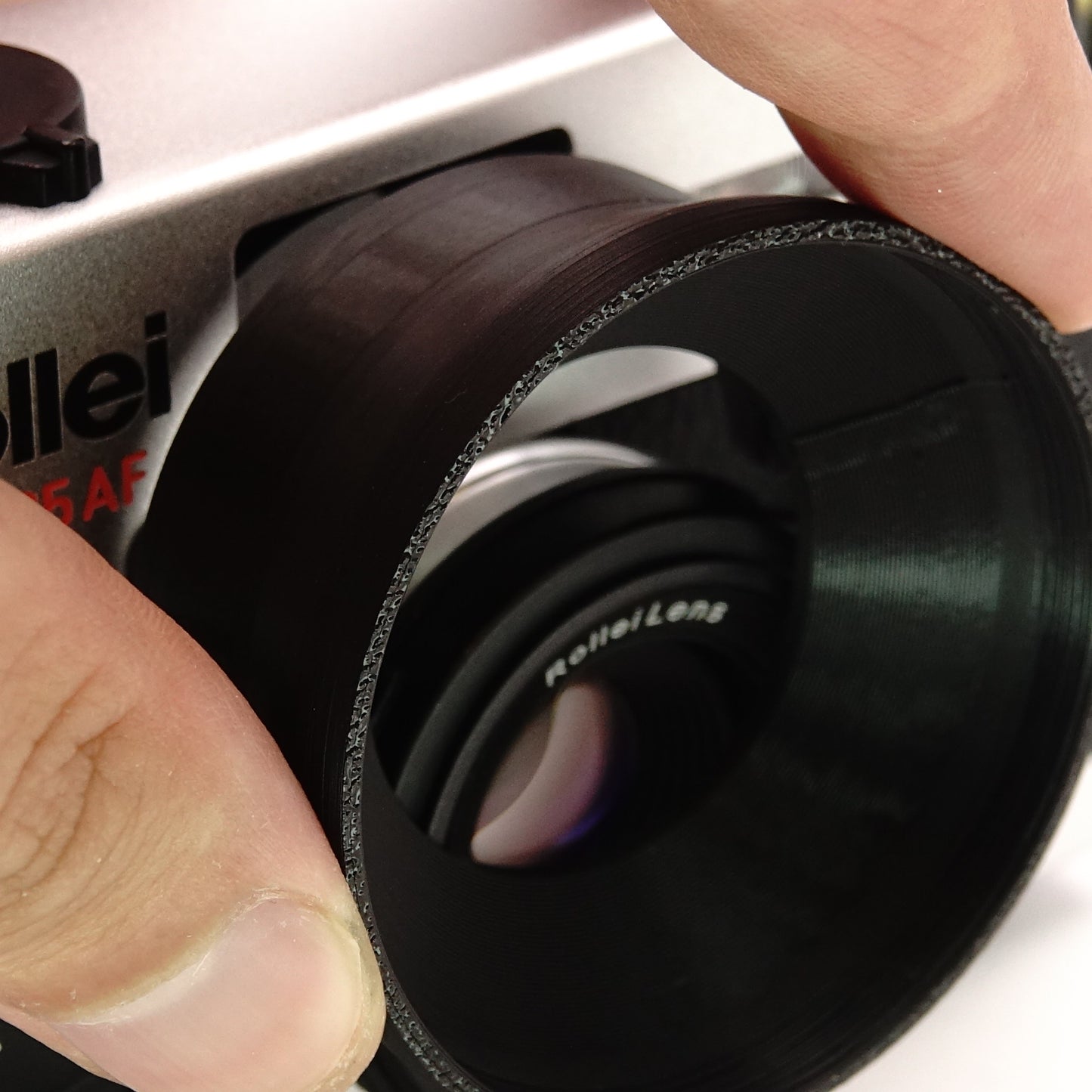 Accessori (tappi, adattatori, paraluce, custodia) per Rollei 35 AF