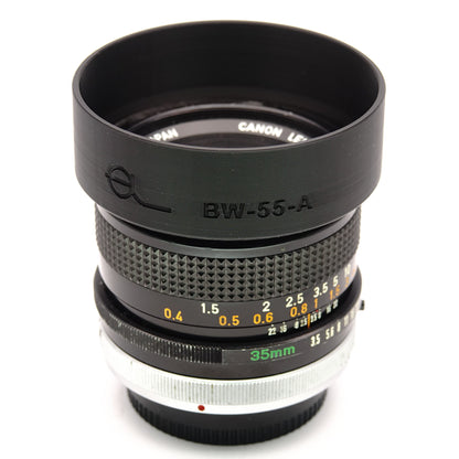 Gegenlichtblende BW-55A für Canon FD 35mm f/2, f/3.5 S.S.C.