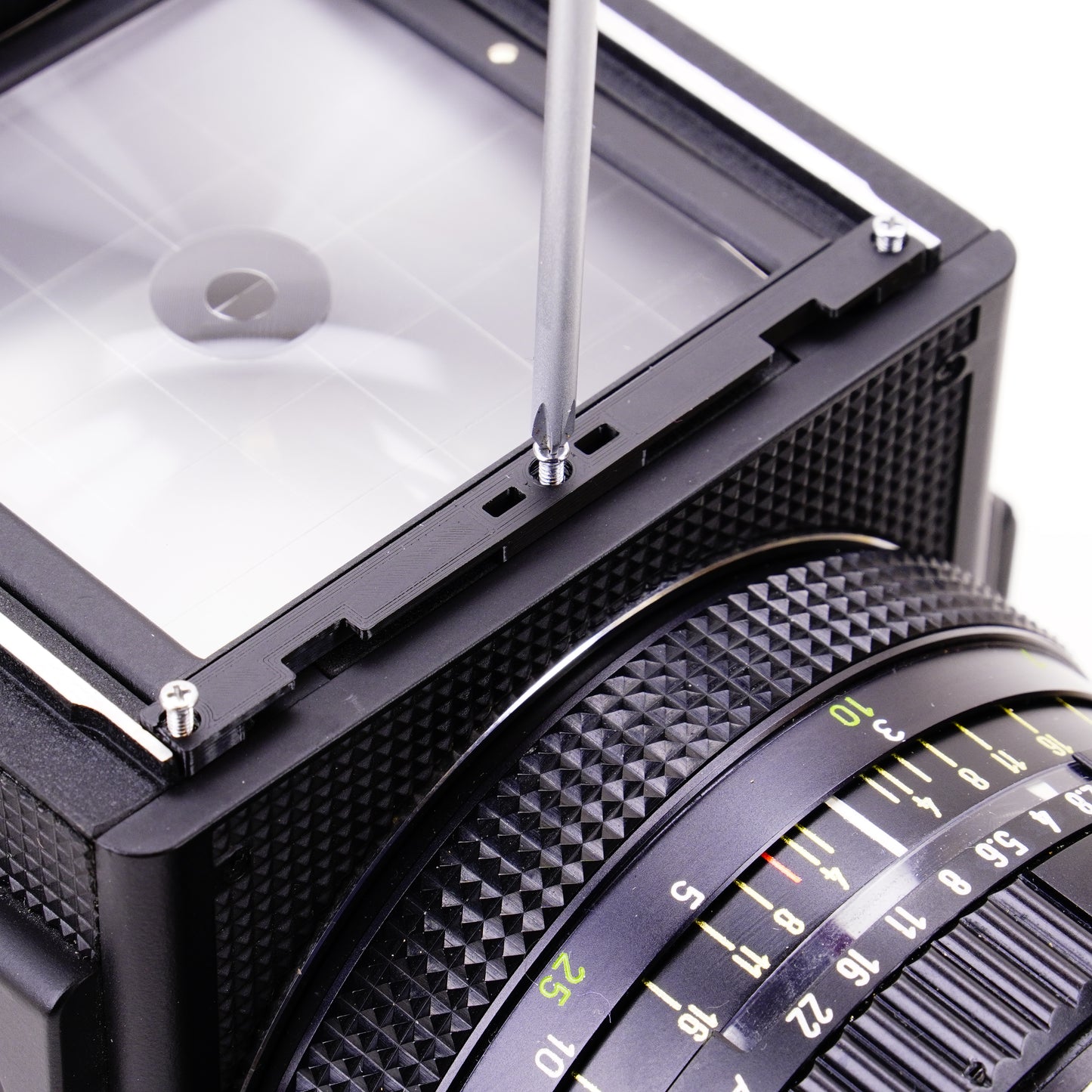 Sucher-Verschlussriegel inkl. Schrauben für Rolleiflex 6006 & SLX