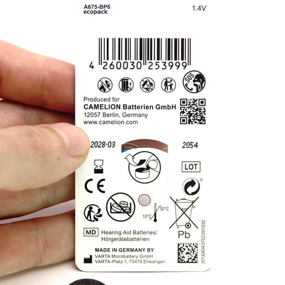 PX14 Batterieadapter (2x 675 Zink-Luft) für Nikon Zoom 8, Fujica P2 & Konica S
