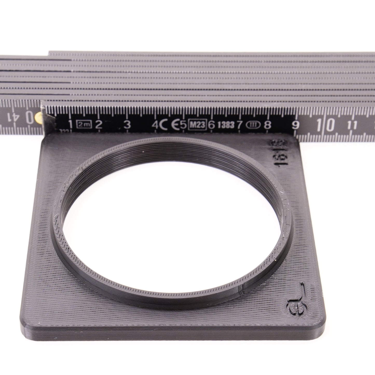 Objektivplatine für Rollei Heidosmat 150mm an Graflex Speed Graphic 4x5