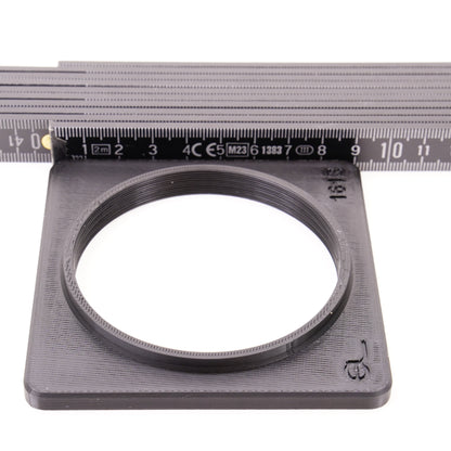 Objektivplatine für Rollei Heidosmat 150mm an Graflex Speed Graphic 4x5