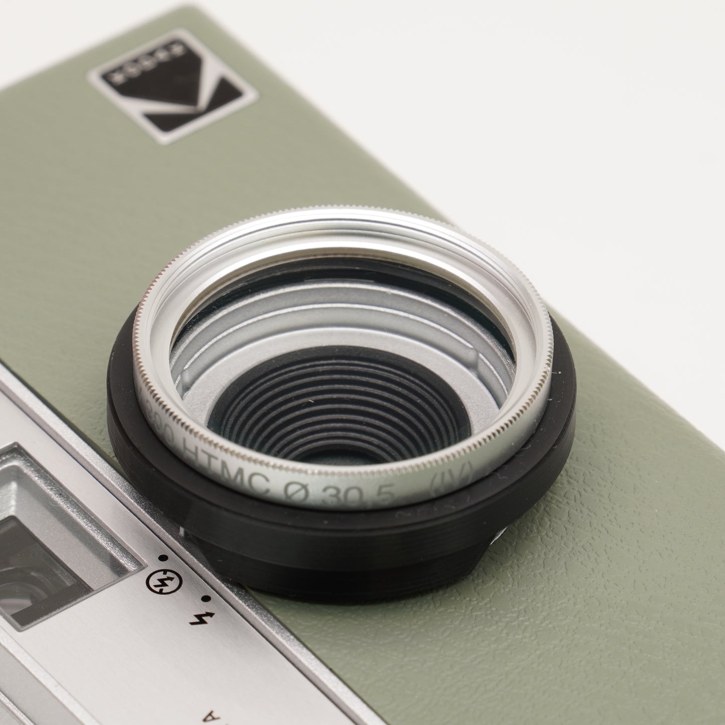 Cache d'objectif, adaptateur de filtre & protection de déclencheur pour Kodak Ektar H35