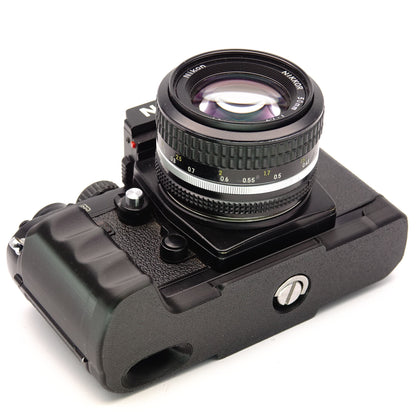 Handle with Arca Swiss Plate for Nikon F3