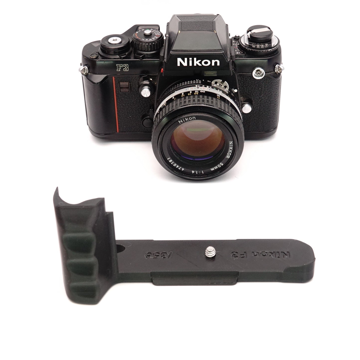 Handle with Arca Swiss Plate for Nikon F3