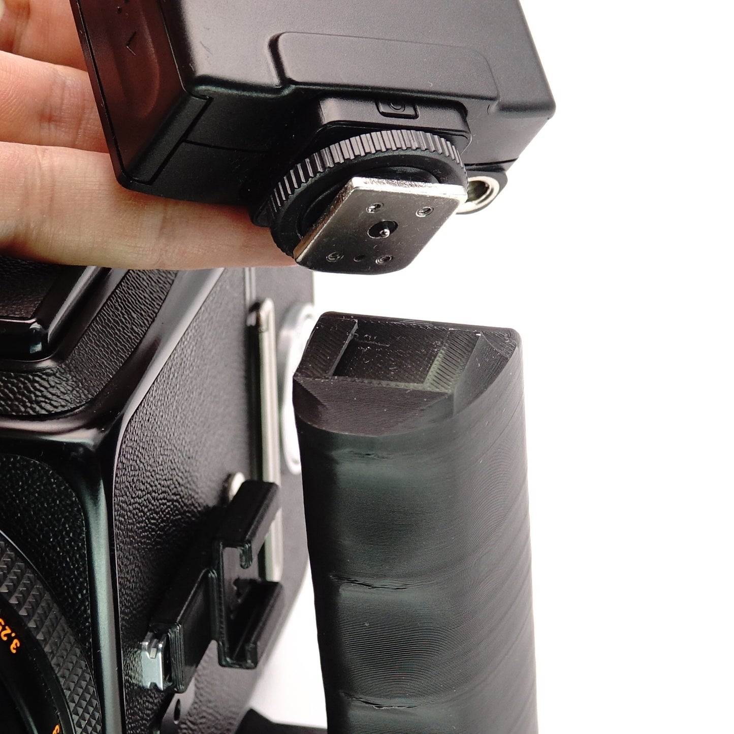 L-Handgriff mit Arca Swiss & Darkslide-Fach für Hasselblad 500C/M, 503CW