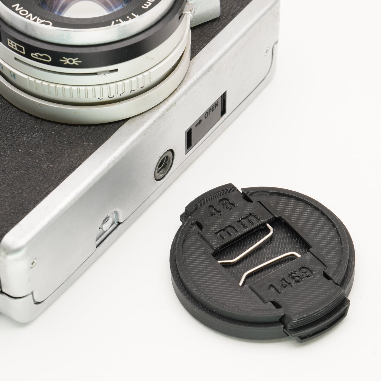 Objektivdeckel 48mm Snap-On für Canonet QL17 G-III & Canon FL