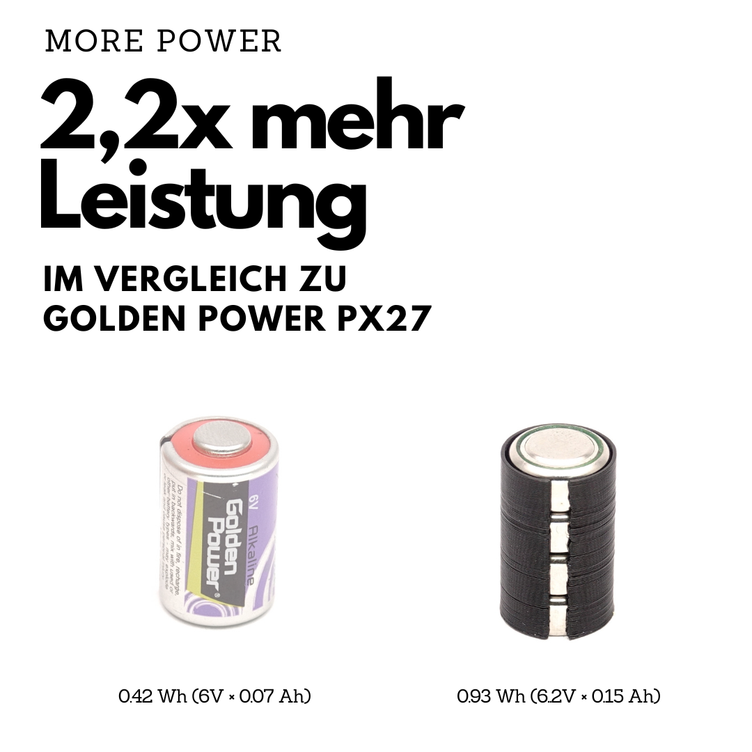 Battery adapter PX27 for Minox 35 GT, EL, GL & LX