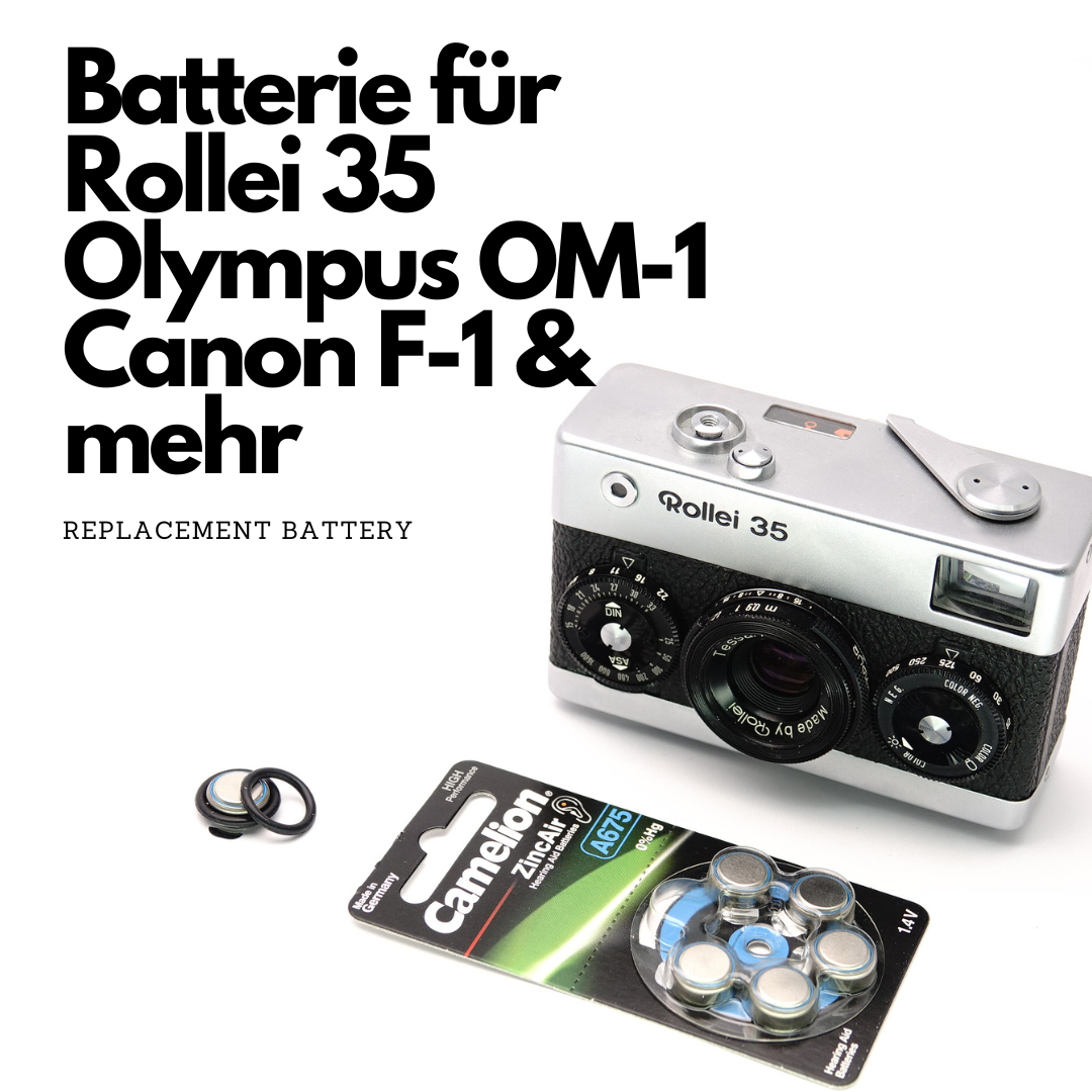 PX625 O-Ring Batterie-Adapter für Rollei 35, Olympus OM-1, Canon F-1 & Minolta SRT