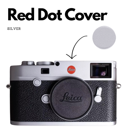 Logo cover silver (13mm) for Leica M6, M10, M11 & Q series