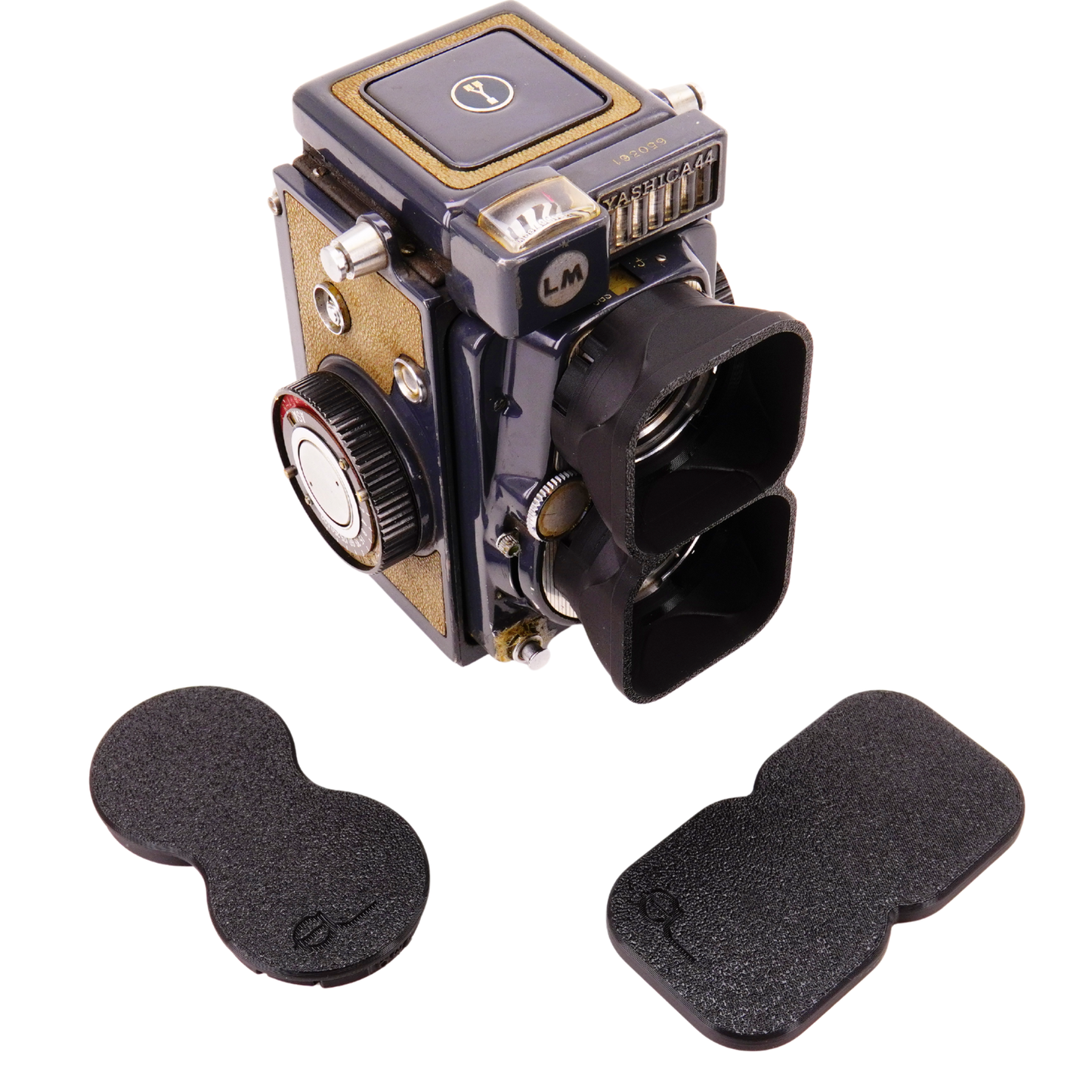 Pare-soleil et bouchon pour Yashica 44, 44LM, 44A (Baïonnette 1 / 28,5 mm)