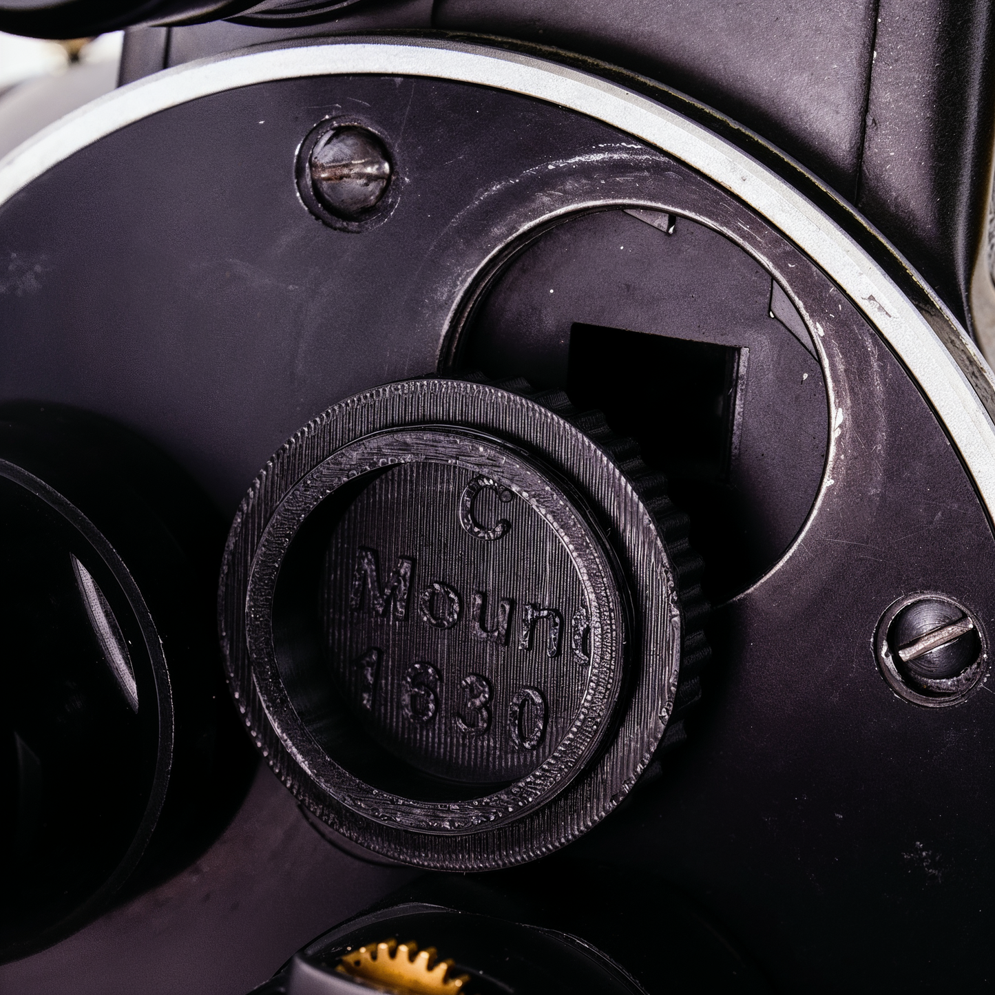 Tapa de carcasa C-Mount para Bolex, Beaulieu y Canon Scoopic