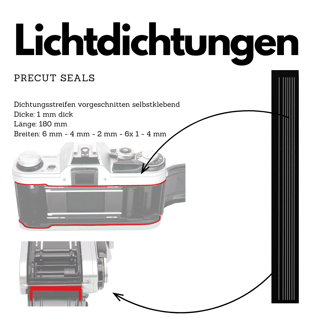 Set universale di guarnizioni per la luce con smorzatore dello specchio per Canon, Nikon, Minolta e Olympus