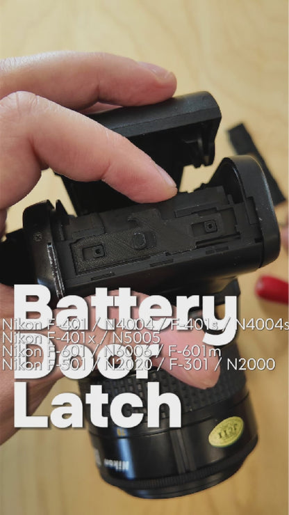 Gancho para tapa de batería para Nikon F-401, N4004, F-501 y N2020 (juego de 2)