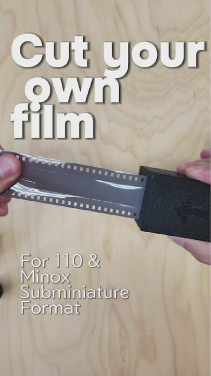 Filmschneider (120/35mm zu 110/Minox) für Pentax Auto 110 & Subminiatur