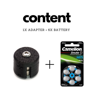 PX14 Batterieadapter (2x 675 Zink-Luft) für Nikon Zoom 8, Fujica P2 & Konica S