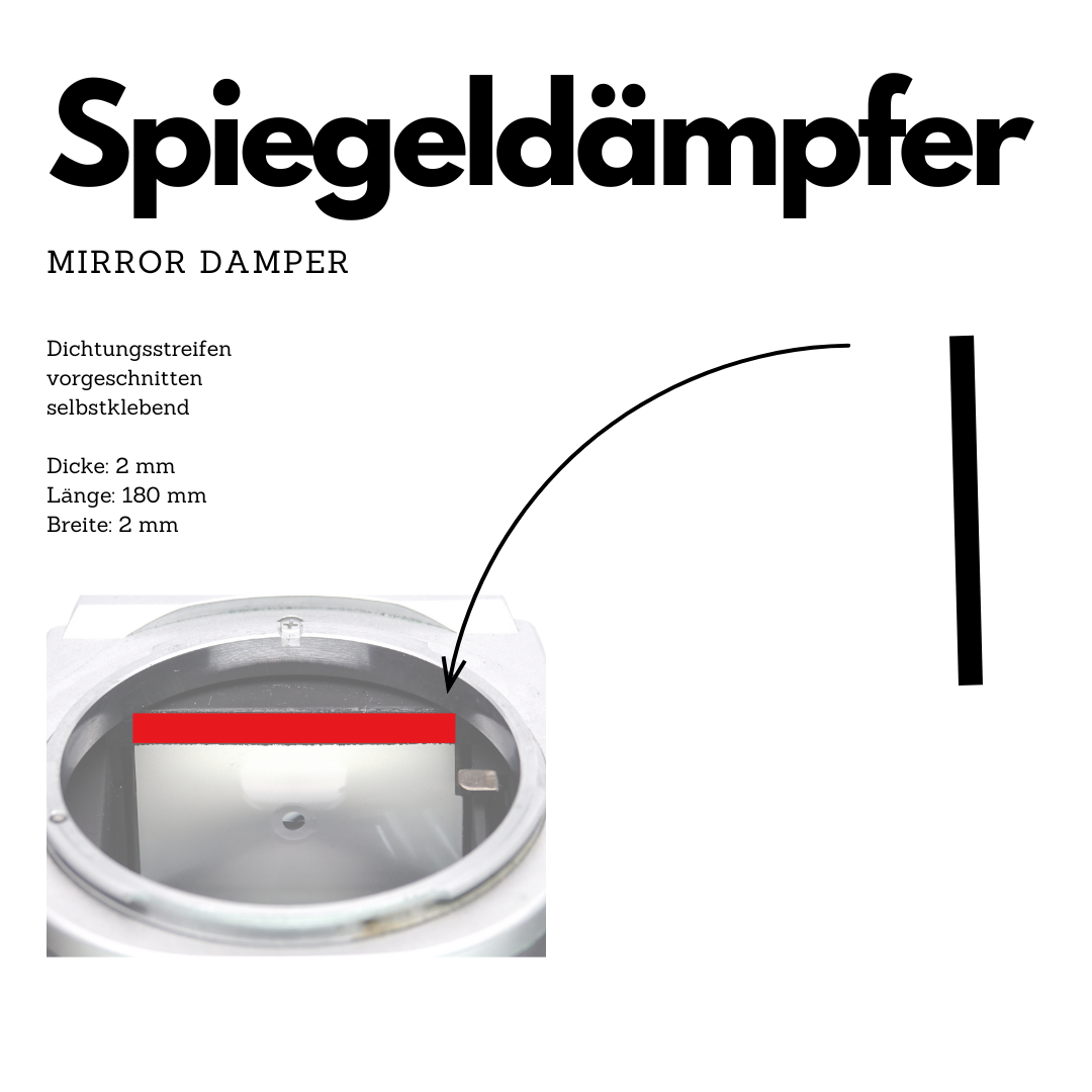 Set universale di guarnizioni per la luce con smorzatore dello specchio per Canon, Nikon, Minolta e Olympus