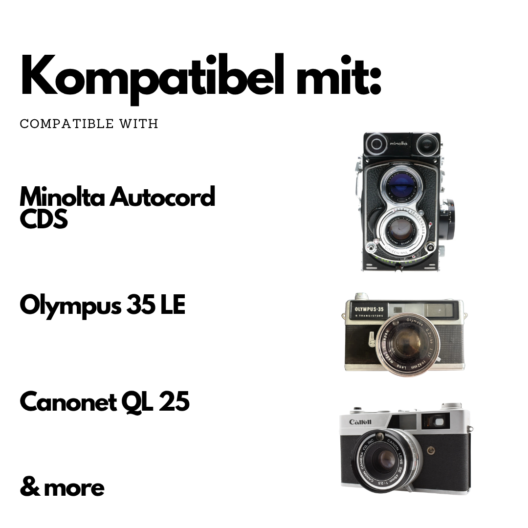 Adattatore batteria PX1 MR50 per Minolta Autocord, Canon QL25, Olympus 35 LE