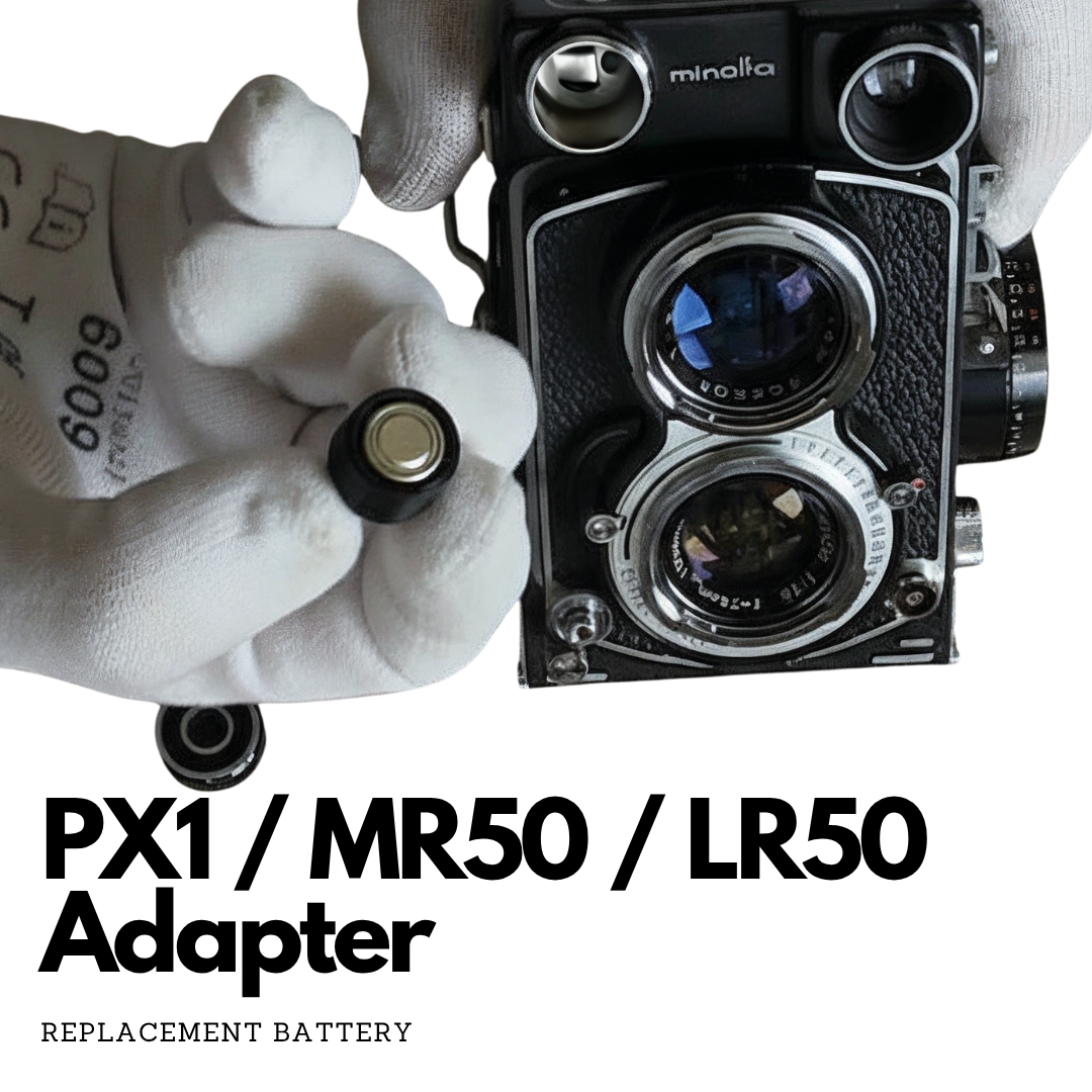 Adattatore batteria PX1 MR50 per Minolta Autocord, Canon QL25, Olympus 35 LE
