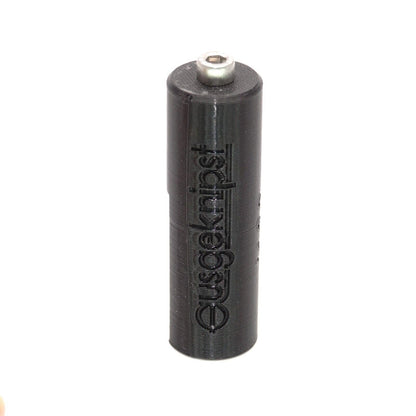 Battery adapter 2R10 (CR123A) for signal paddle, VEB Zeitz, GDR devices