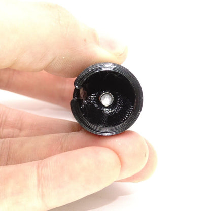 Battery adapter 2R10 (CR123A) for signal paddle, VEB Zeitz, GDR devices