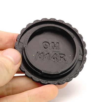 Body cap for Olympus OM cameras (OM-1, OM-2, OM-4, OM-10)