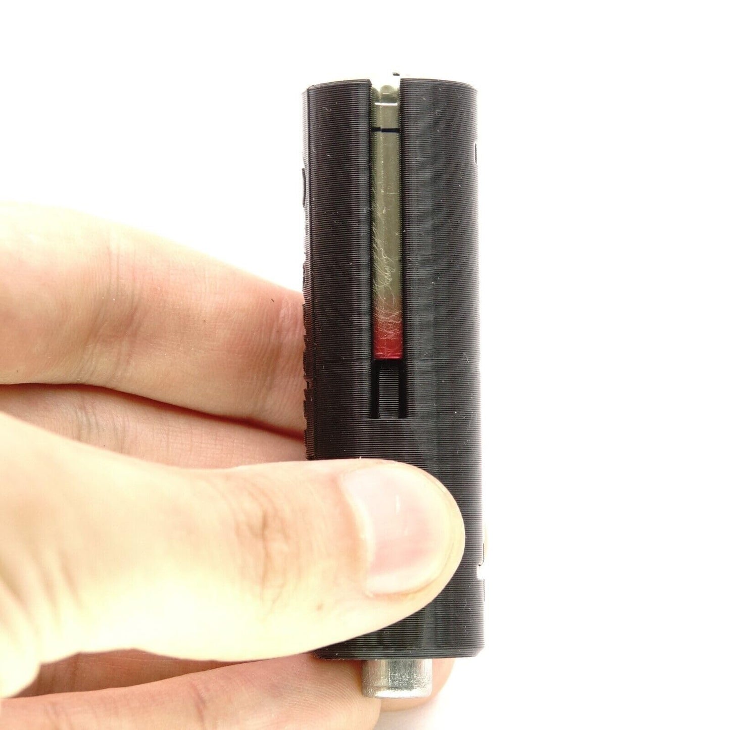 Battery adapter 2R10 (CR123A) for signal paddle, VEB Zeitz, GDR devices