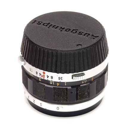 Cache d'objectif pour objectifs Olympus Pen F & Pen FT