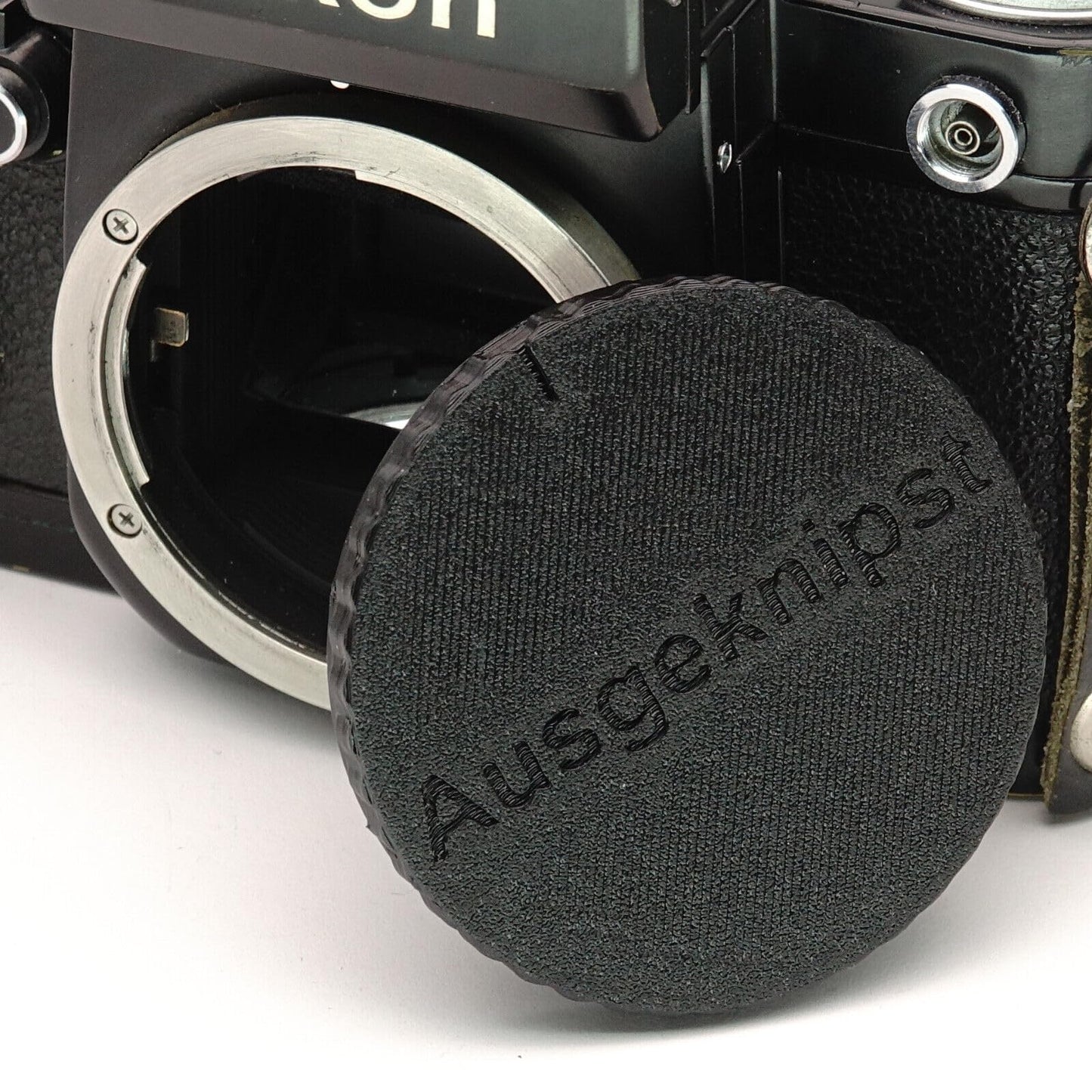 Copriobiettivo per attacco Nikon F (F3, FM, FE, FA)