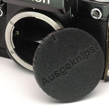 Copriobiettivo per attacco Nikon F (F3, FM, FE, FA)