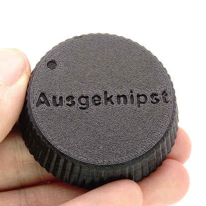 Cache d'objectif pour objectifs Olympus Pen F & Pen FT