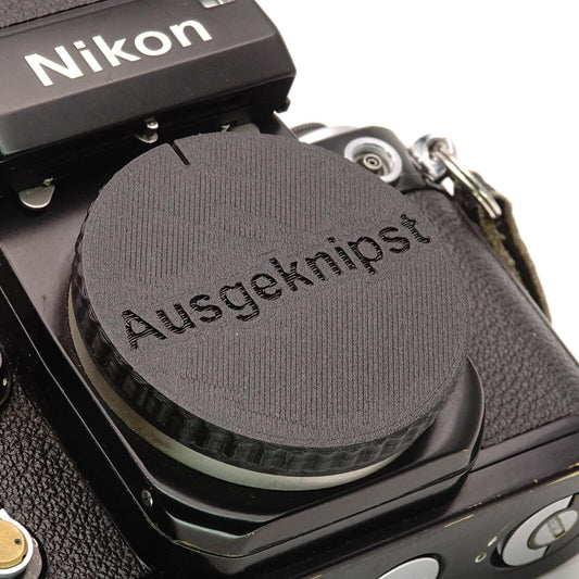 Copriobiettivo per attacco Nikon F (F3, FM, FE, FA)
