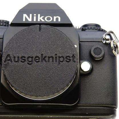 Juego de cubiertas clásicas Nikon: tapas de protección para mando a distancia de 2 clavijas y sincronización PC (F4, F3, MD-4, F801)