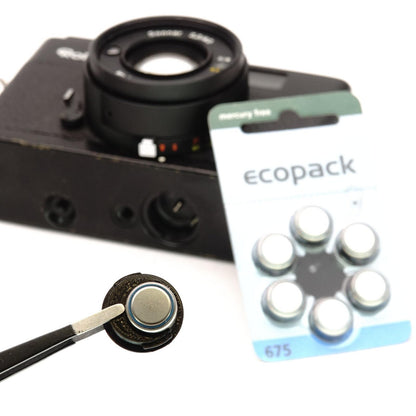 Tapa del compartimento de la batería y adaptador (675 de zinc-aire) para Rollei XF 35